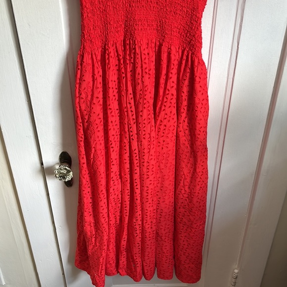 J.Crew Provence Smocked-Waist Midi Dress in Eyelet - Picture 7 of 9